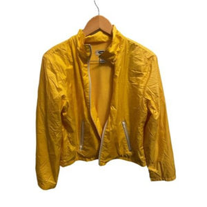 Old Navy Yellow Womens Rain Coat Full Zip Size Large